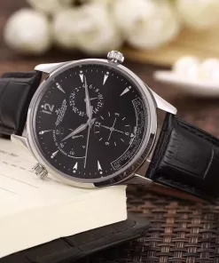 Jaeger LeCoultre Master Control Reserve Marche Silver Black