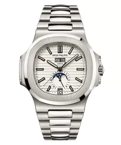 Patek Philippe Nautilus White Moonphase